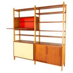 Vintage Danish Modern Freestanding Bookcase by Ib Kofod-Larsen 1954