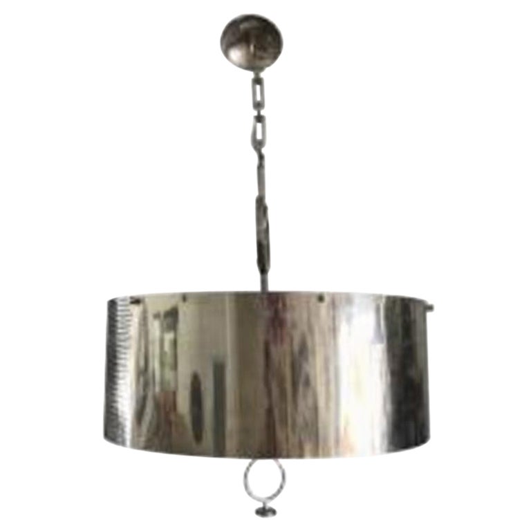 Large Luminaire Metal Chandelier, 1970s For Sale