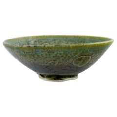 Eli Keller, Sweden, Unique Bowl in Glazed Stoneware, 21st C