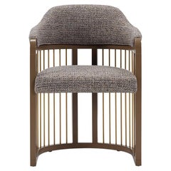 GRACE Urban dining chair in textured fabric
