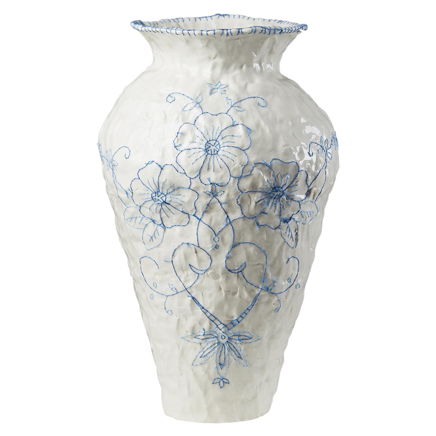 Embroidered Vase Designed by Caroline Harrius, Sweden, 2021