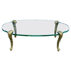 P.E Guerin Bronze and Glass Coffee Table