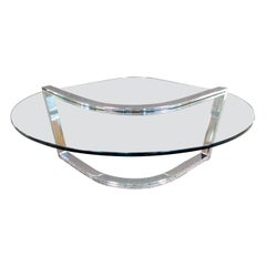 Retro Modern Glass Coffee Table by Pace