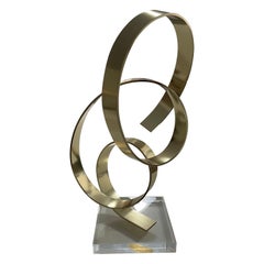 Vintage Dan Murphy Brass Abstract Sculpture