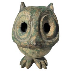 Vintage Japanese Old Big Feet Owl Lantern