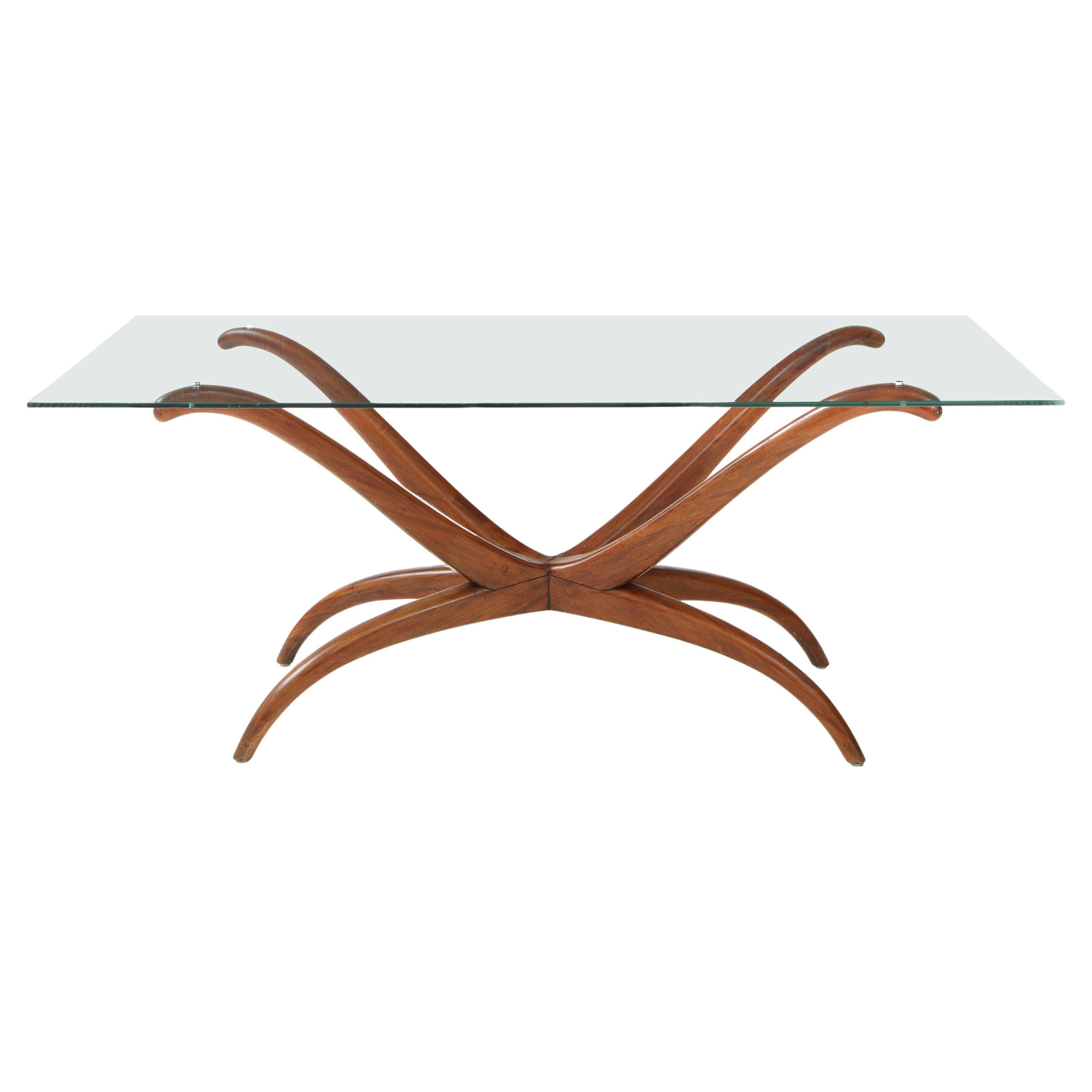 Giuseppi Scapinelli Sculptural 1950s Brazilian Spyder Table For Sale