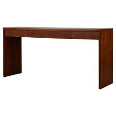 Walnut Waterfall Console Table