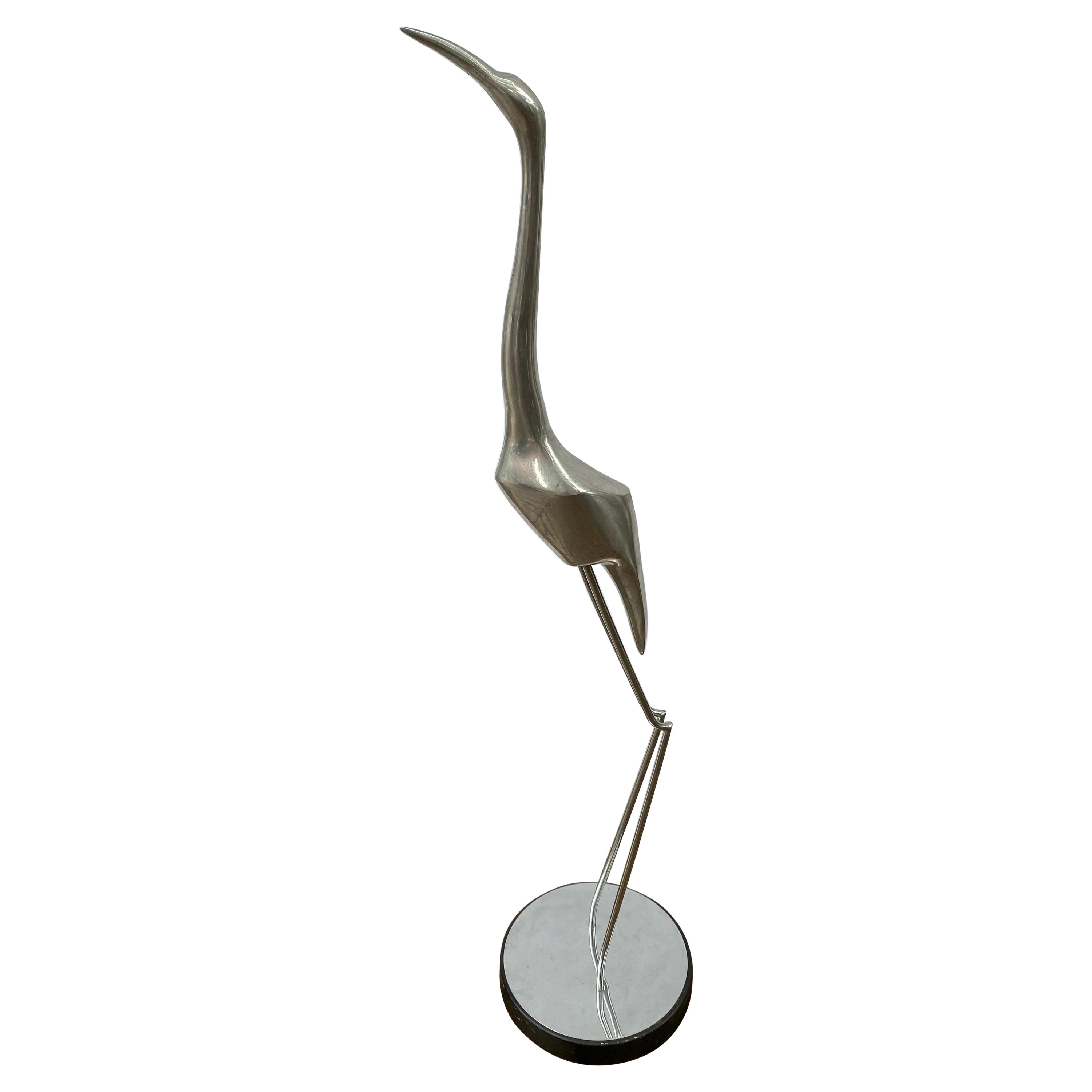 Jere' Aluminum Floor Standing Heron