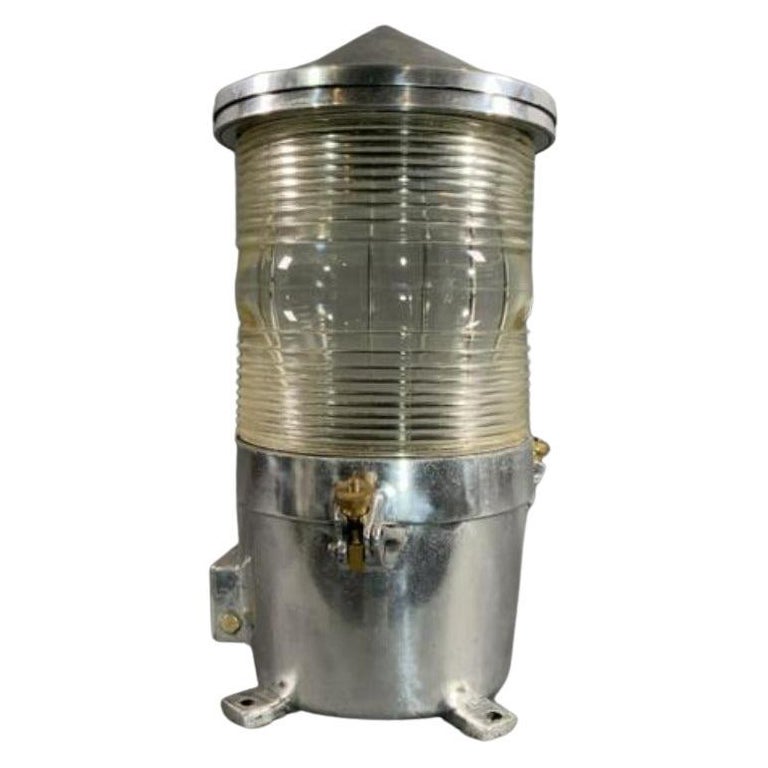 Very Large Aluminum Maritime Beacon For Sale