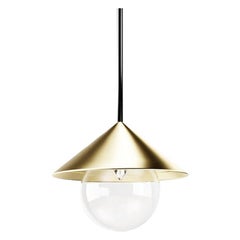 Nonla Suspension Lamp by Kasadamo and Natalia Komarova, Brass 1 Bulb