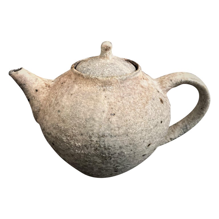 White Tea Pot by Toru Hatta For Sale
