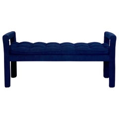 1980s Parsons Blue Bench