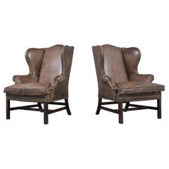 Pair of Vintage Ralph Lauren Wingback Chairs