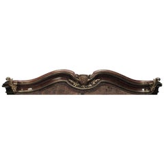 French Louis XV Style Mahogany and Bronze Bed Canopy