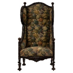 Italian Renaissance Floral Wing Chair