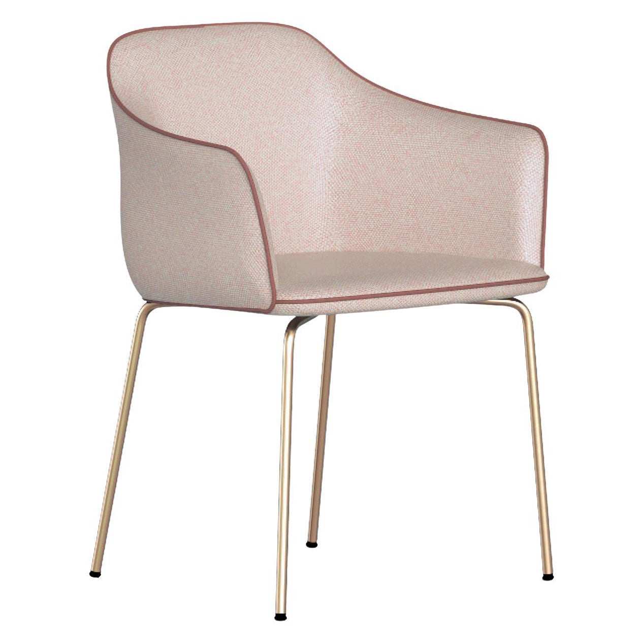 Cloe Powder Pink Armchair by Federica Biasi For Sale