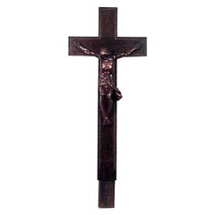 Crucifijo religioso renacentista italiano del siglo XX