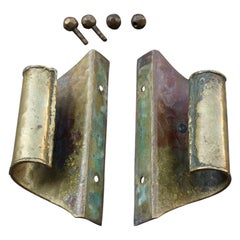 Handcrafted Italian Solid Brass Handles 1950s Italy 