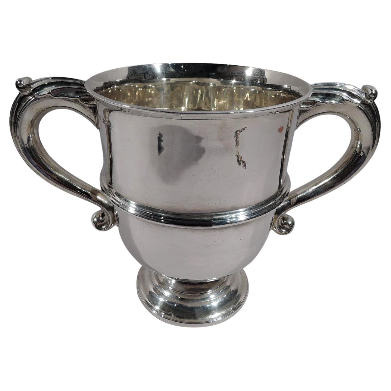 Antique English Victorian Classical Sterling Silver Trophy Cup