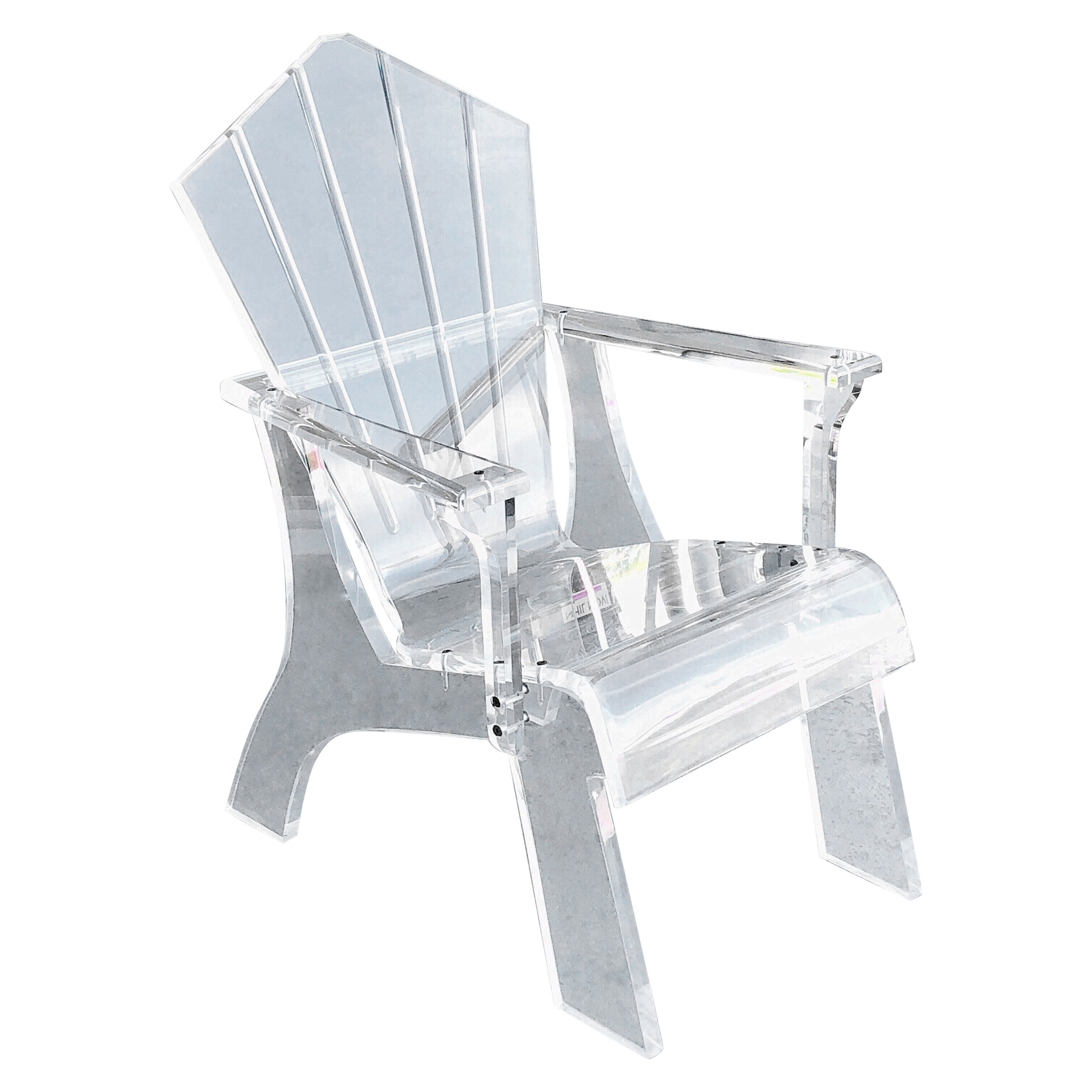 Modern Lucite Lounge Arm Chair