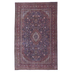 Ancien tapis persan Qazvin persan de style victorien