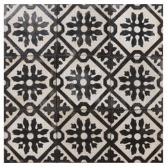 Vintage Reclaimed Patterned Encaustic Floor Tiles 6.64m2 (71 ft2)