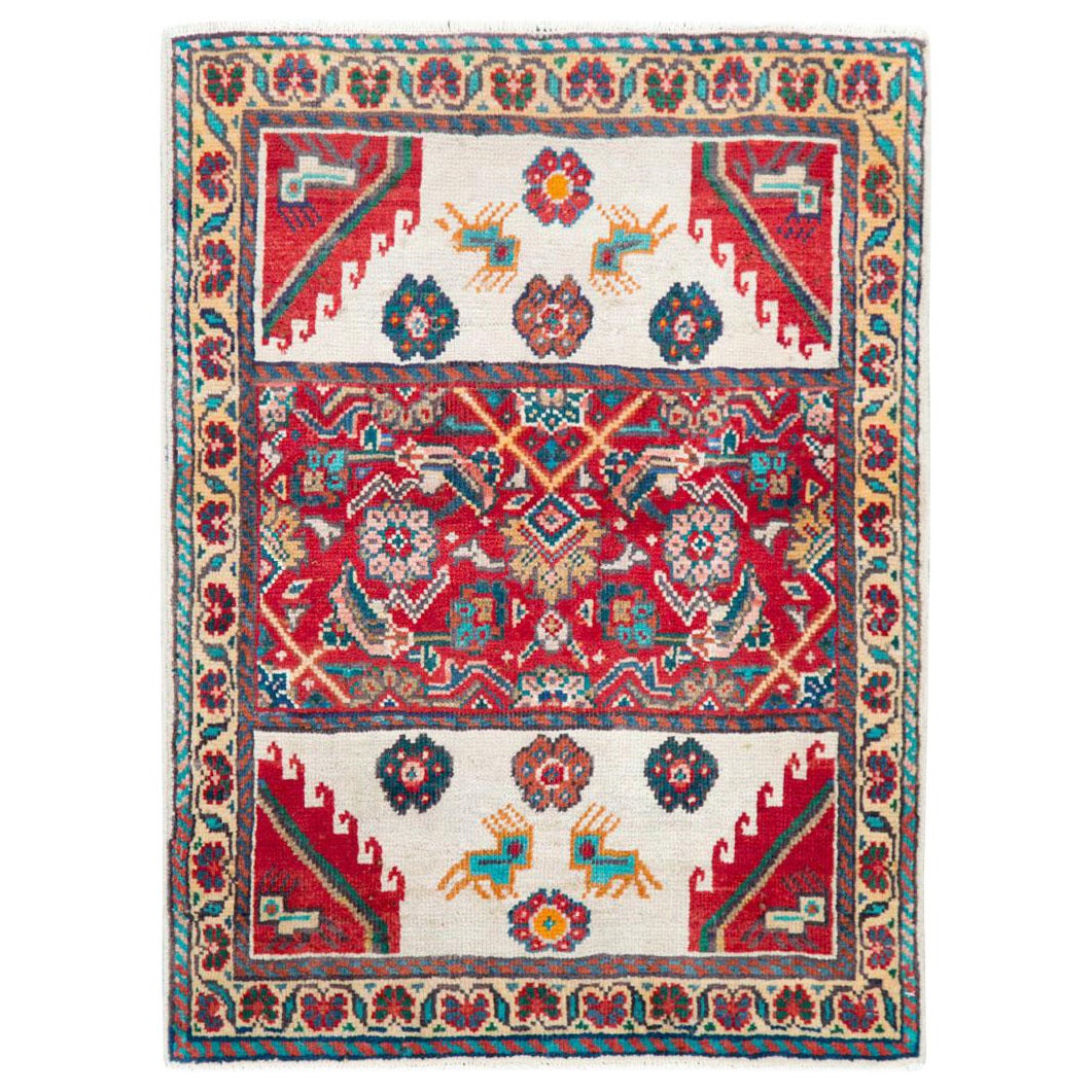 Handgefertigter persischer Mahal-Teppich aus der Mitte des 20. Jahrhunderts