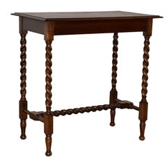 English Oak Side Table, c. 1900