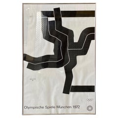 An Original Vintage Poster Olympic Games in Munich 1972 Artist: Pierre Soulages
