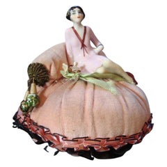 Art Deco Rare Pin Cushion Doll by Fasold & Stuach, c1930