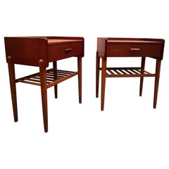 Danish Nightstands from Omann Jun, 1960´s Mid-Century Modern Bedside Tables