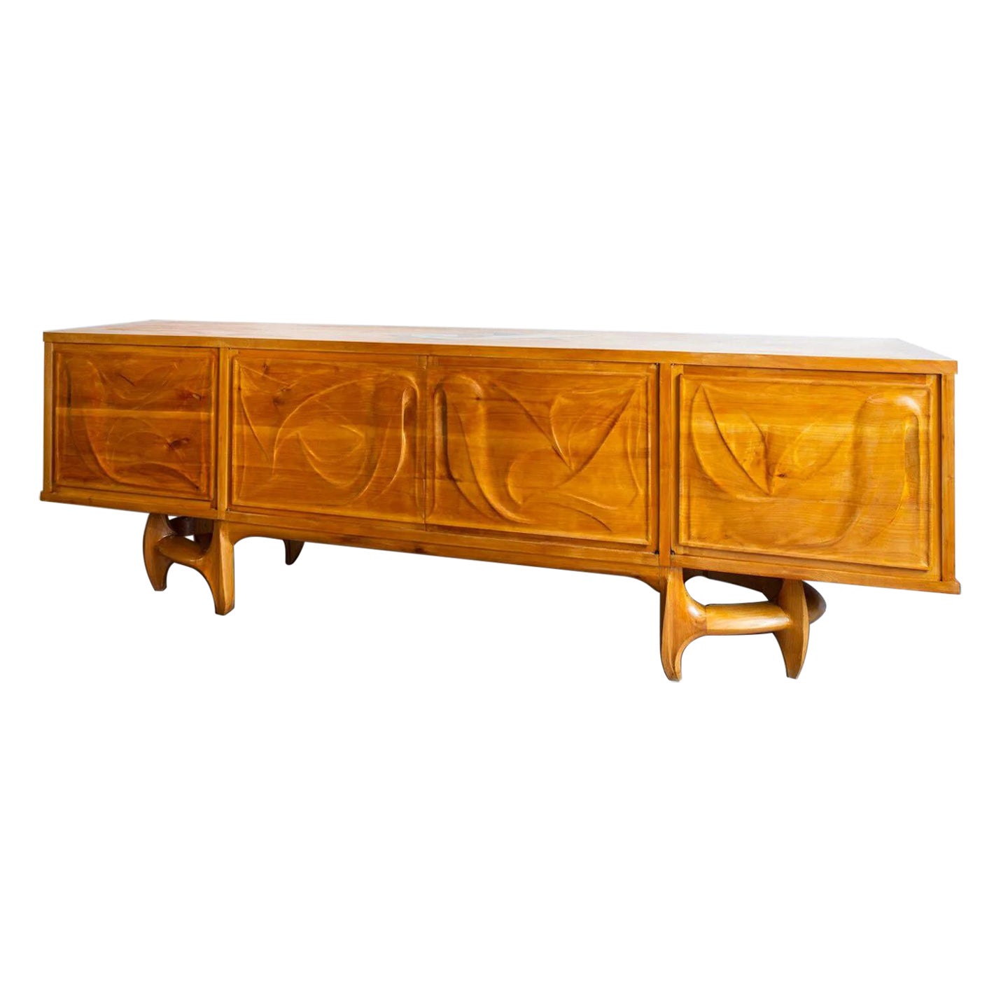 Vincent GONZALEZ, Exceptional Very Large Sideboard, circa 1960 For Sale