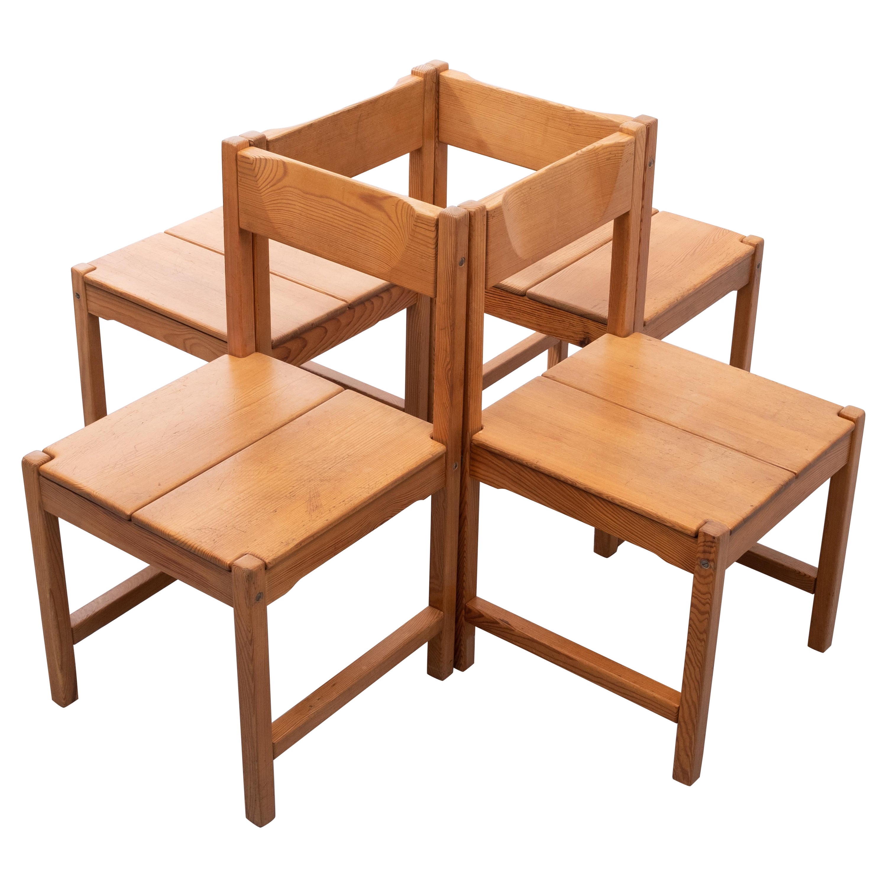 Tapio Wirkkala Pine Dining Chairs, 1960s