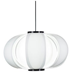 Large 'Disa' Suspension Lamp in White by J.A. Coderch for Tunds