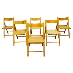 Vintage Rattan Folding Chairs, 1960s