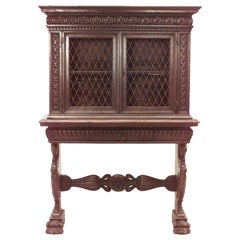 Italian Renaissance Style Walnut Cabinet