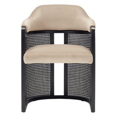 GRACE dining chair with black cane