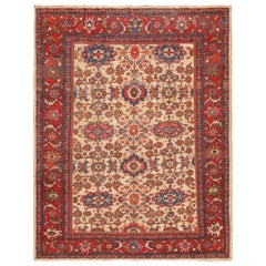 Nazmiyal Collection Antique Persian Sultanabad Rug. Size: 7 ft 1 in x 9 ft 6 in