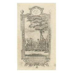 Stampa antica di Ket il conciatore di Russel del 1781
