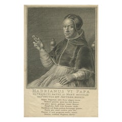 Used Print of Pope Adrian VI by Houbraken '1727'