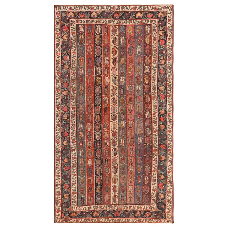 Antique North West Persian Tribal Rug, 5 By 8 Rug Size