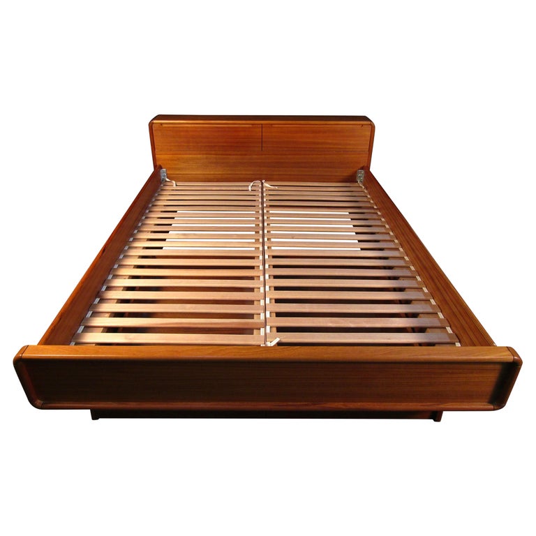 Danish Modern Teak Bed Frame For Sale at 1stDibs