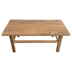 Vintage Elm Wood Coffee Table