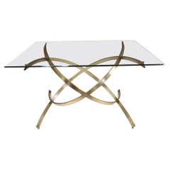 1950s Italian Sculptural Solid Brass Dining Table