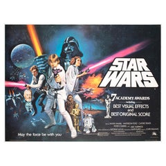 Star Wars Original 1977 UK Quad Style C Oscars Film Poster:: Chantrell