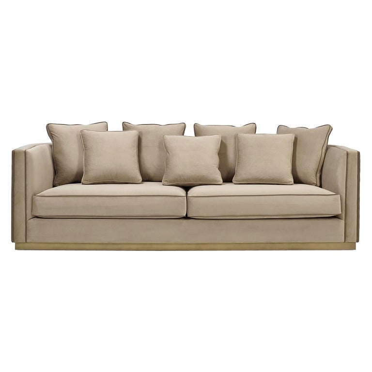 GRANT Sofa with Decorative Cushions For Sale at 1stDibs
