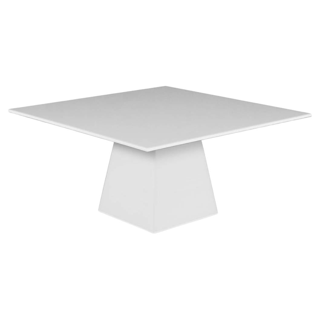 Square Dining Table in Lucite and Glass at 1stDibs