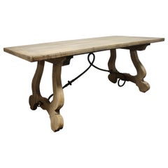 Early 20th Century French Trestle Dining Table