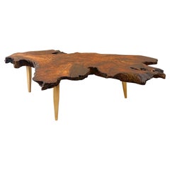 Vintage Redwood Burl Coffee Table