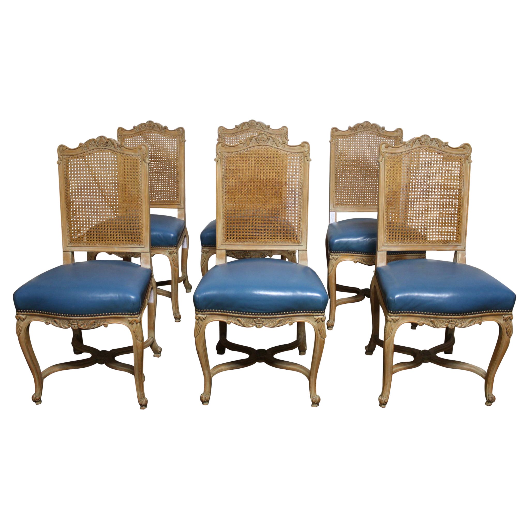 Set of Mid-20th Century French Dining Chairs